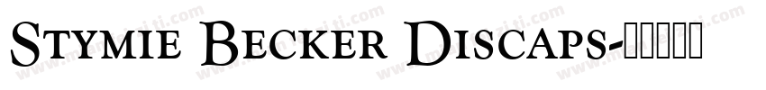 Stymie Becker Discaps字体转换